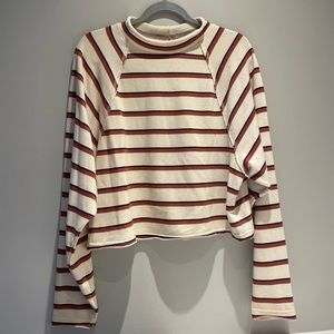 Free people cropped sweatshirt